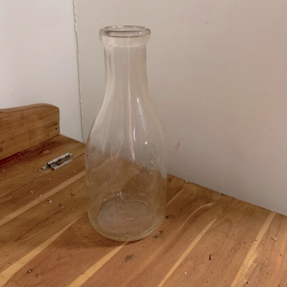 Vintage one quart milk container